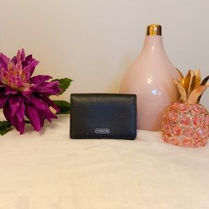 Coach Saffiano Leather Snap Wallet